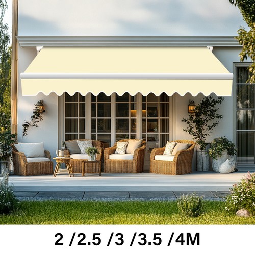 Manual patio awning sun shade - awning,