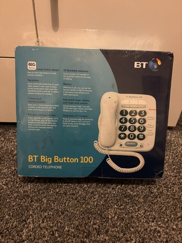 Big button 100 corded - bt,
