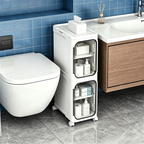 Bathroom storage cabinet slim - bathroom,