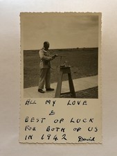 postcard 1941 clay pigeon shooting