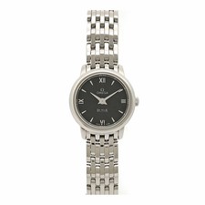 OMEGA De Ville Prestige 424.10.24.60.01.001 Black Ladies Used Watch #111126