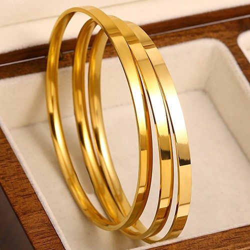 3pcs glossy 18k - 3pcs, plated