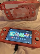 Nintendo Switch Lite Coral BOXED USED MicroSD