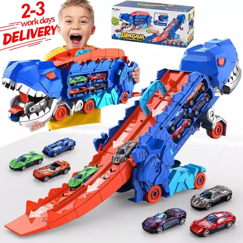 Truck car dinosaur transport - car,