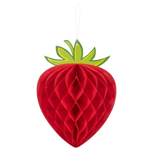 Strawberry honeycomb paper - strawberry,