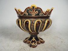Antique Majolica Footed