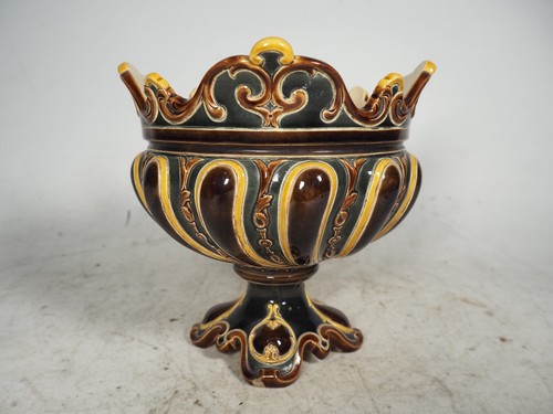 Antique majolica footed - antique,