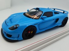1/18 Ivy Models Porsche Gemballa Mirage GT in Baby Blue on Leather base