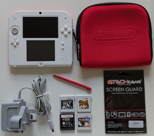 Nintendo 2ds red white - nintendo, red/white