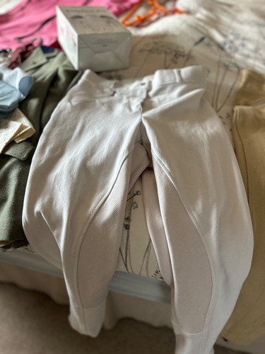 Caldene white breeches 30r - white,