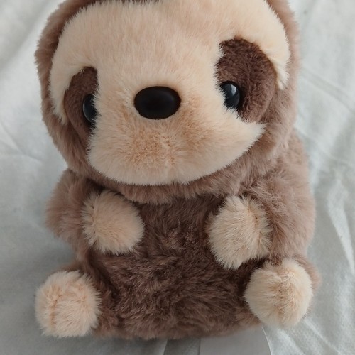 Plush sloth soft - soft, brown