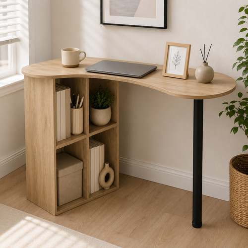 Computer desk oak - computer,