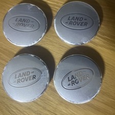 Set of 4 genuine land rover silver centre caps to fit evoque / 63 mm fld 2 