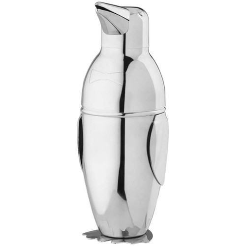 Cocktail shaker penguin steel - cocktail, shaker,