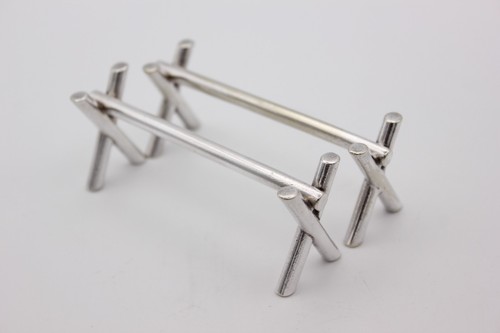 Silver plated knife rests - silver,