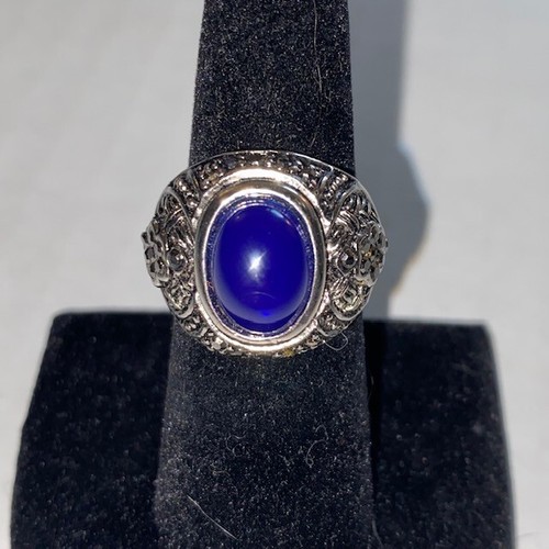 Men silver tone chunky ring - chunky,