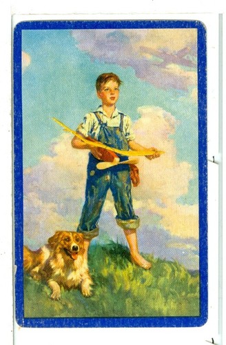 Single vintage playing card - vintage,