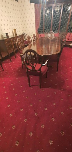 Mahogany dining room set 9ft - dining,