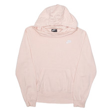 NIKE Scoop Neck Womens Pink Hoodie M