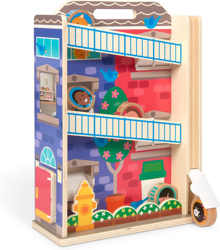 Tots wooden town house - wooden,