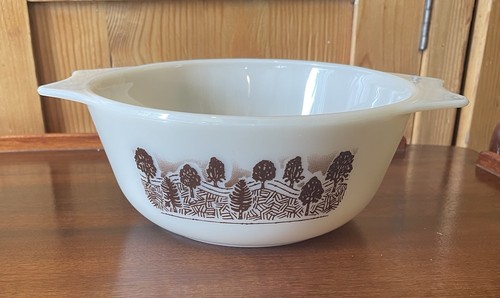 Vintage forest trees pyrex - trees,