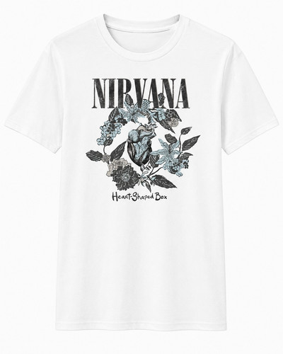 Nirvana shirt heart shaped - nirvana, t