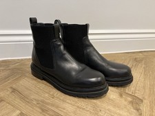 Whistles Black Leather Ankle