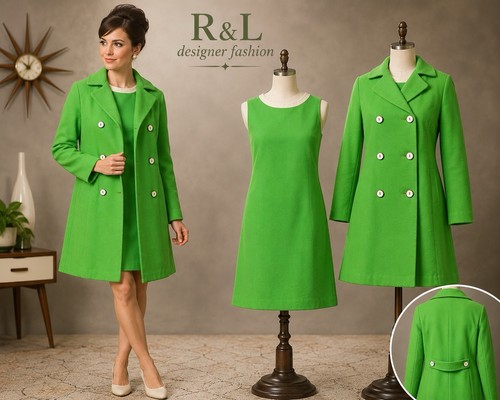 Vintage 60s green mod - 60s,