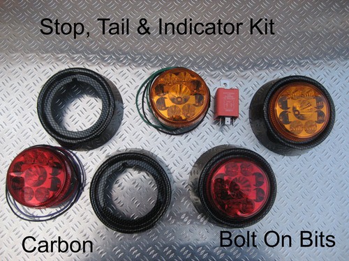 Rear led 75mm stop tail - 75mm, stop/tail/ind