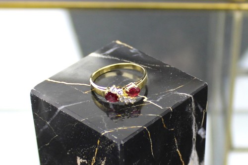 Ruby brilliant ring 750 - brilliant,