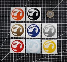 2 X VAUXHALL LOGO - Car Decal Vinyl Sticker SMALL SIZE 4 x 4 cm MULTIPLE COLOURS