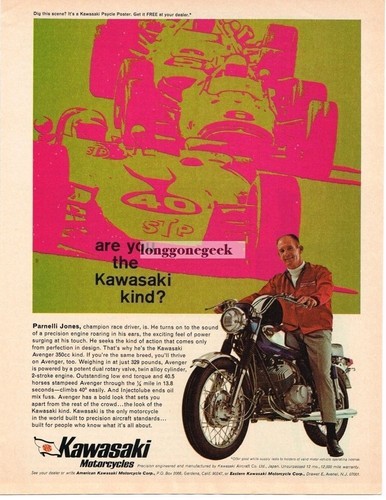 1968 kawasaki avenger - avenger, 350cc