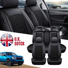 For Ford Focus Mondeo Leather Cars Full Set 5 Seat Covers Front & Rear Protector
