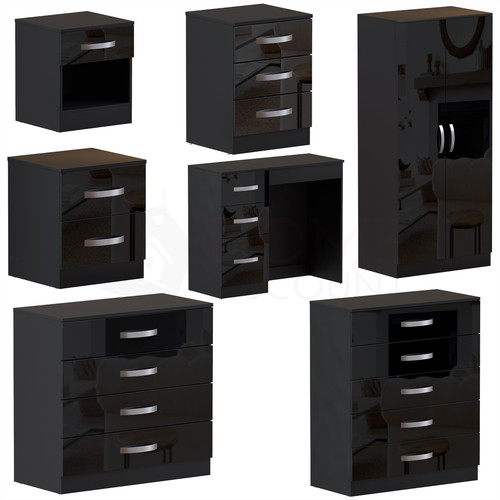 High gloss chest drawers - chest,