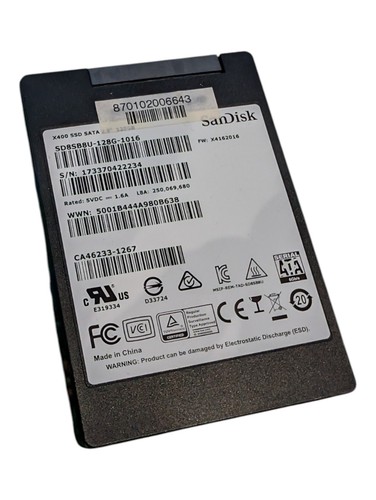 Sandisk x400 sd8sb8u 128g - x400, sd8sb8u-128g