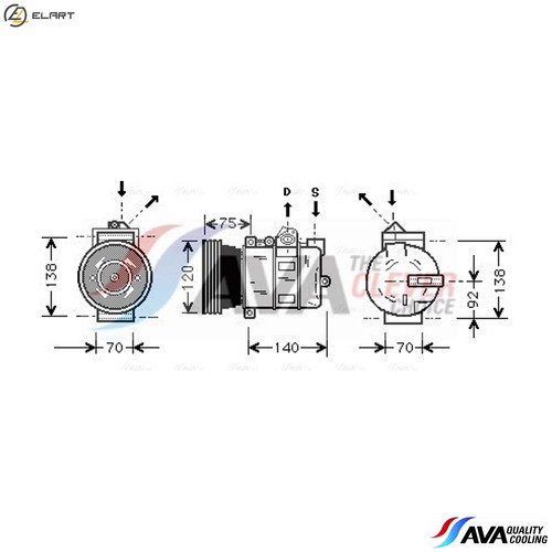 Compressor air conditioning - compressor,