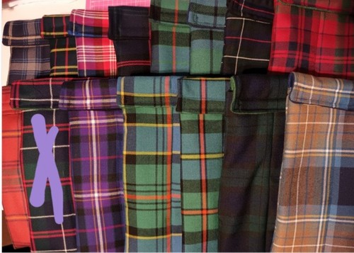 Tartan double pocket - , chanter