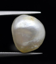 Certified 100% Natural White Colorless Pearl 6.37 Ct 11x8mm Loose Basra Gemstone