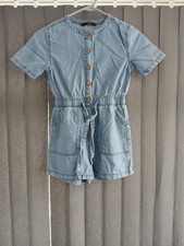 M&S Girls' Denim Jumpsuit