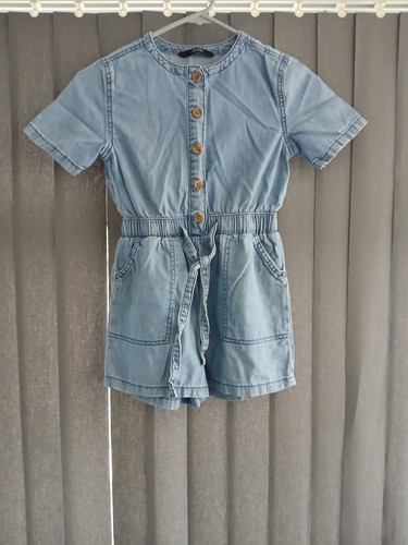 Girls denim jumpsuit - denim,