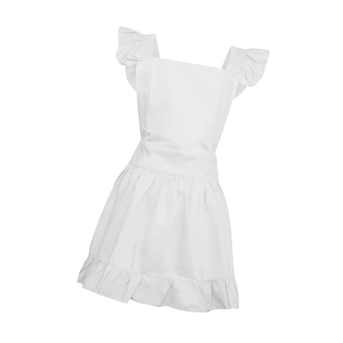 Retro ruffle apron handmade - ruffle,