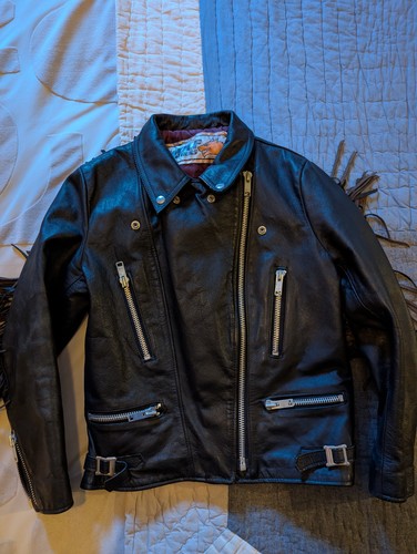 Vintage 80s wolf leather - vintage,