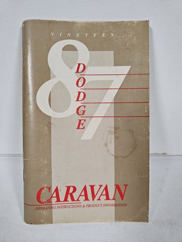 1987 dodge caravan original - 1987,
