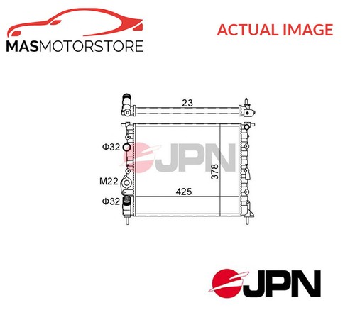 Engine cooling radiator jpn - engine,