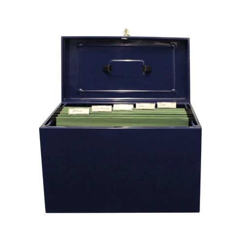 Cathedral metal file box - metal,