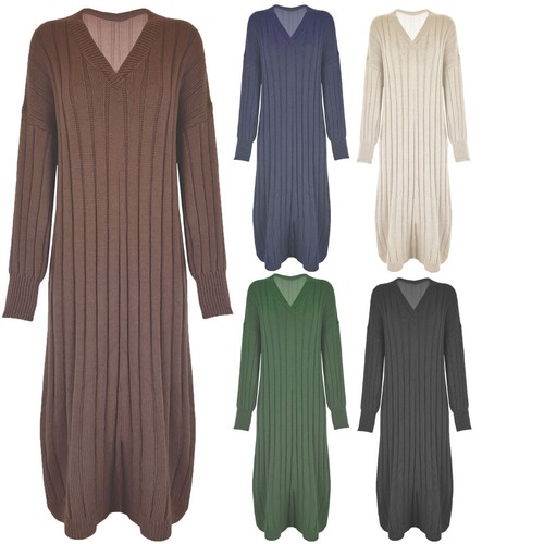 Womens neck knitted long - womens, v