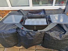 gas bbq with stand has lpg fitting for motorhome black