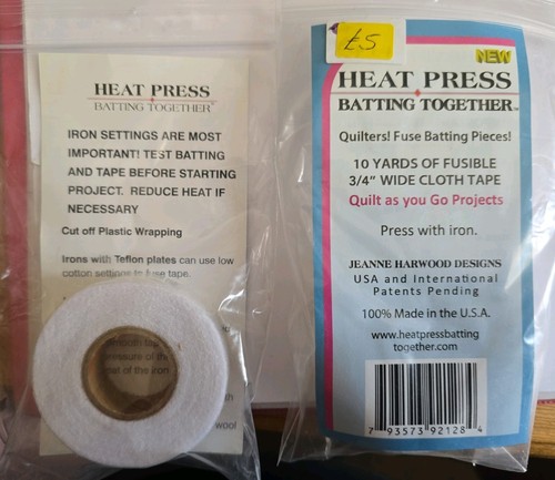 Heat press batting together - press,