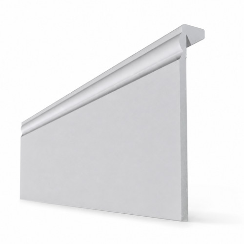 White pvc skirting - skirting, board