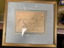 Stunning Antique Pencil Sketch